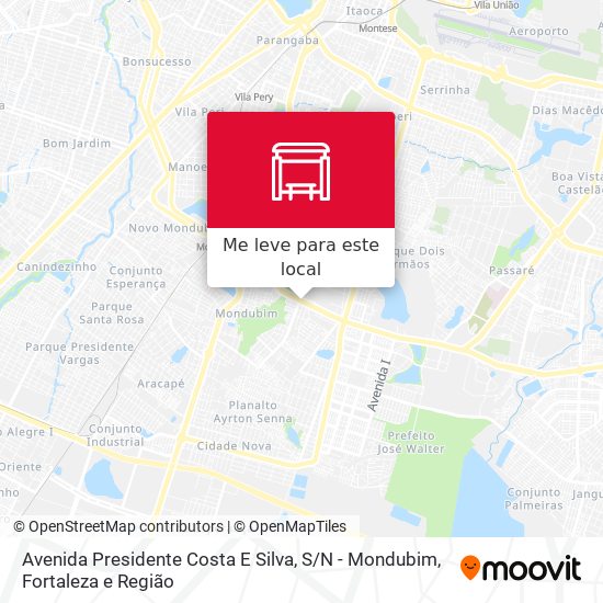 Avenida Presidente Costa E Silva, S / N - Mondubim mapa