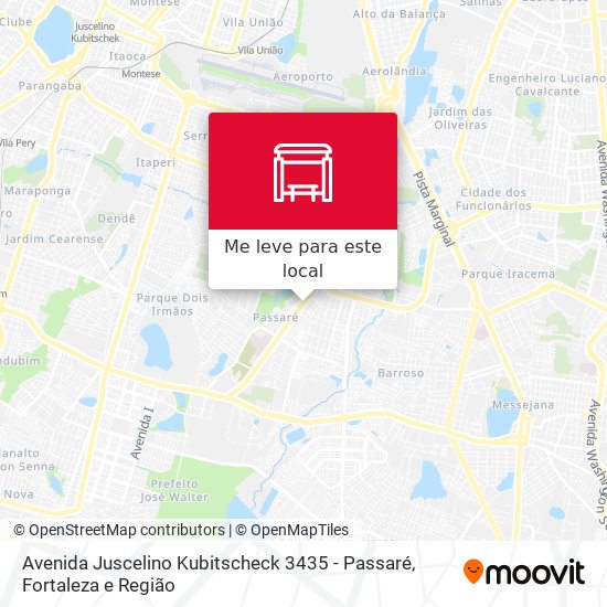 Avenida Juscelino Kubitscheck 3435 - Passaré mapa