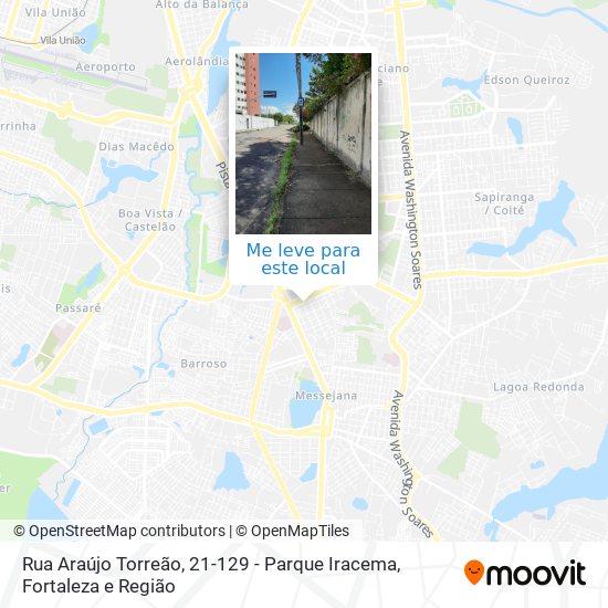Rua Araújo Torreão, 21-129 - Parque Iracema mapa