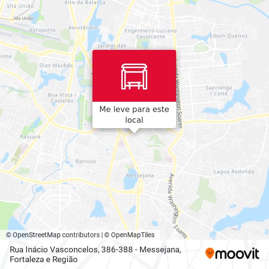 Rua Inácio Vasconcelos, 386-388 - Messejana mapa