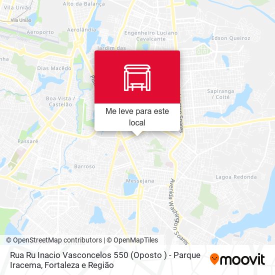 Rua Ru  Inacio Vasconcelos 550 (Oposto ) - Parque Iracema mapa