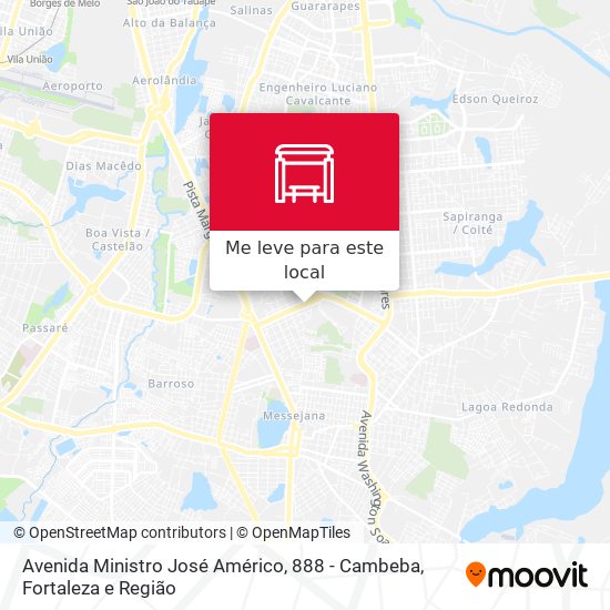 Avenida Ministro José Américo, 888 - Cambeba mapa