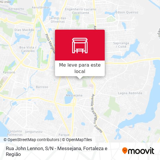 Rua John Lennon, S / N - Messejana mapa