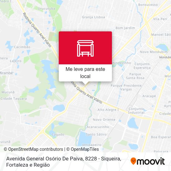 Avenida General Osório De Paiva, 8228 - Siqueira mapa