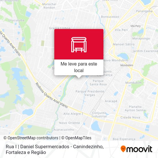 Rua I | Daniel Supermercados - Canindezinho mapa