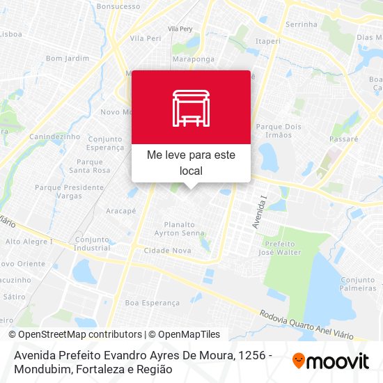 Avenida Prefeito Evandro Ayres De Moura, 1256 - Mondubim mapa