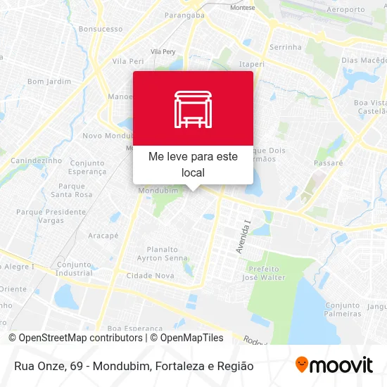 Rua Onze, 69 - Mondubim mapa