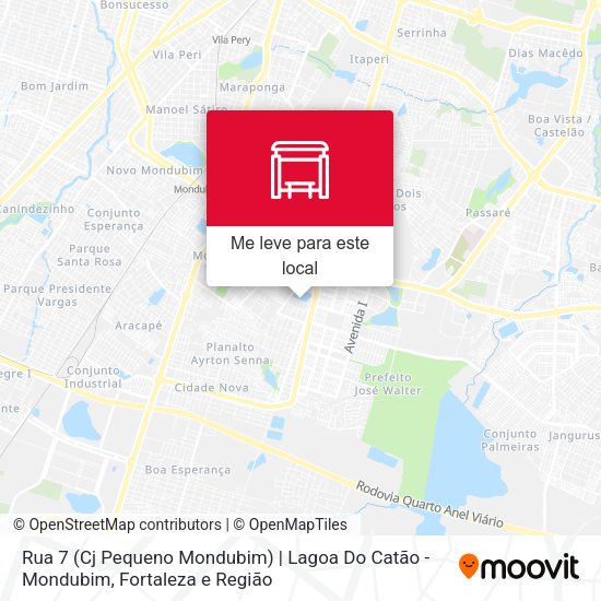 Rua 7 (Cj Pequeno Mondubim) | Lagoa Do Catão - Mondubim mapa