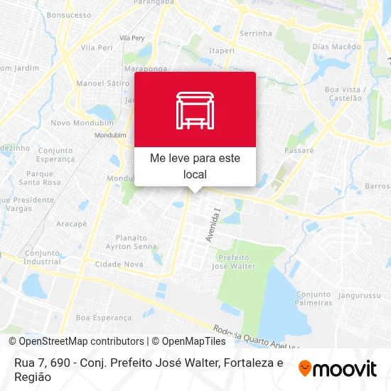Rua 7, 690 - Conj. Prefeito José Walter mapa