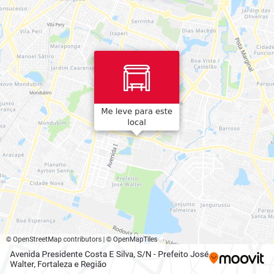 Avenida Presidente Costa E Silva, S / N - Prefeito José Walter mapa