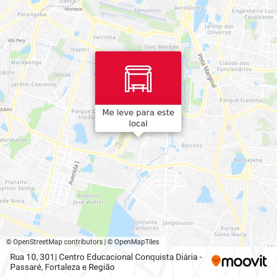 Rua 10, 301| Centro Educacional Conquista Diária - Passaré mapa