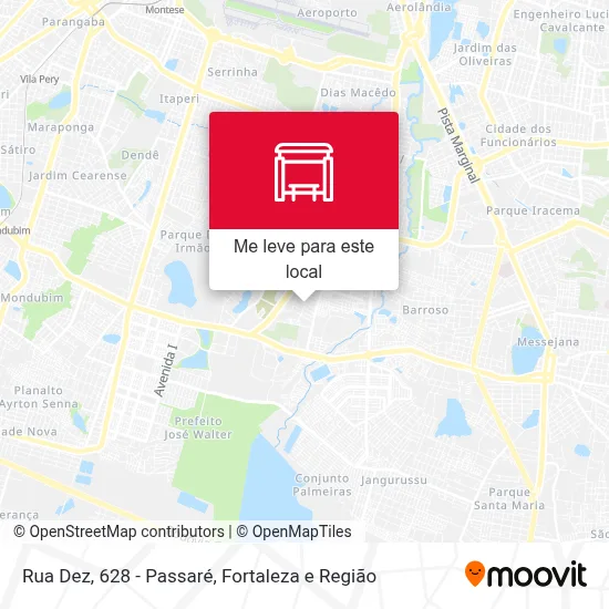 Rua Dez, 628 - Passaré mapa