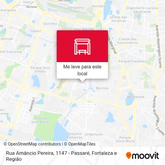 Rua Amâncio Pereira, 1147 - Passaré mapa