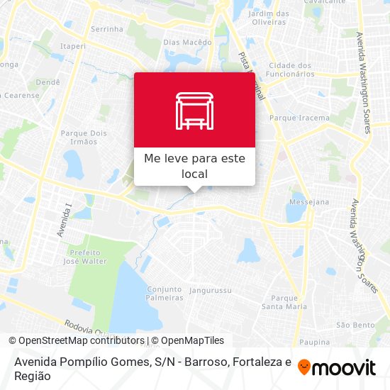 Avenida Pompílio Gomes, S / N - Barroso mapa
