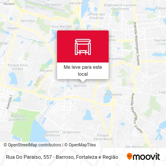 Rua Do Paraíso, 557 - Barroso mapa