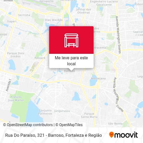 Rua Do Paraíso, 321 - Barroso mapa