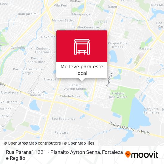 Rua Paranaí, 1221 - Planalto Ayrton Senna mapa