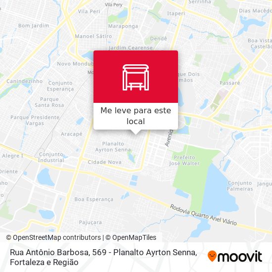 Rua Antônio Barbosa, 569 - Planalto Ayrton Senna mapa