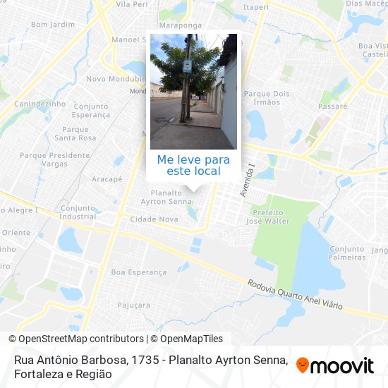 Rua Antônio Barbosa, 1735 - Planalto Ayrton Senna mapa