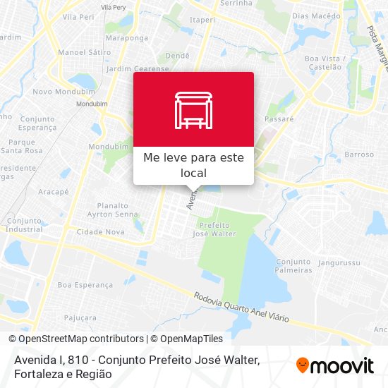 Avenida I, 810 - Conjunto Prefeito José Walter mapa
