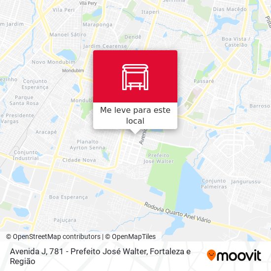 Avenida J, 781 - Prefeito José Walter mapa