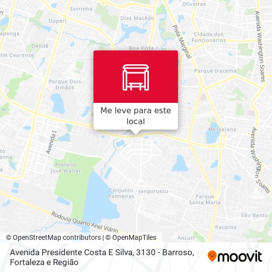 Avenida Presidente Costa E Silva, 3130 - Barroso mapa