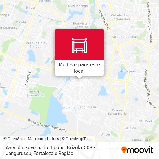 Avenida Governador Leonel Brizola, 508 - Jangurussu mapa