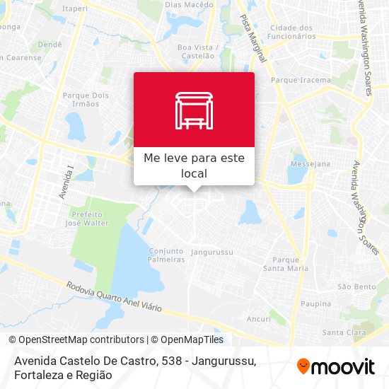 Avenida Castelo De Castro, 538 - Jangurussu mapa