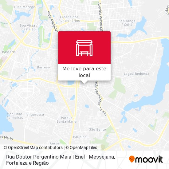 Rua Doutor Pergentino Maia | Enel - Messejana mapa