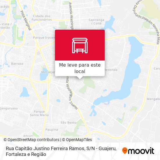 Rua Capitão Justino Ferreira Ramos, S / N - Guajeru mapa