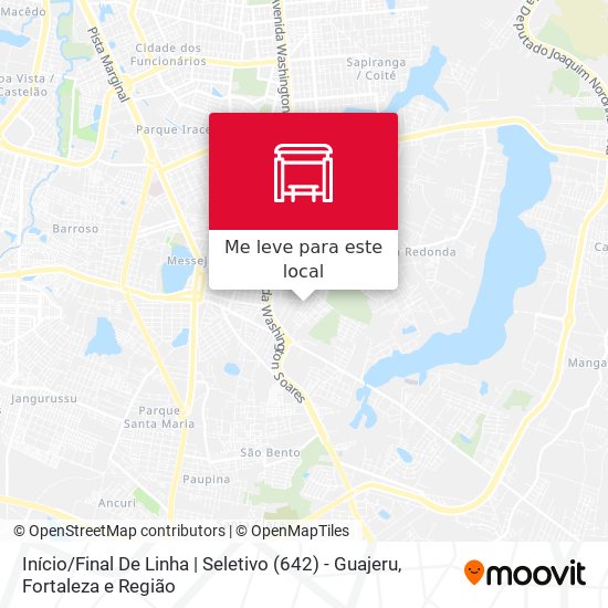 Início / Final De Linha | Seletivo (642) - Guajeru mapa
