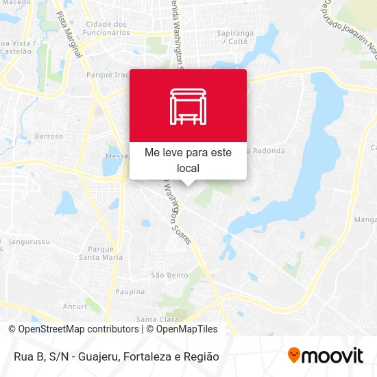 Rua B, S/N - Guajeru mapa