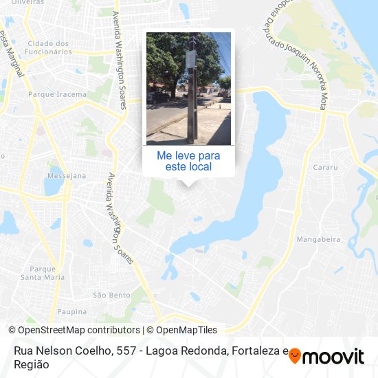 Rua Nelson Coelho, 557 - Lagoa Redonda mapa