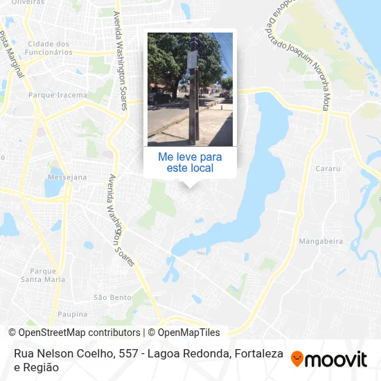 Rua Nelson Coelho, 557 - Lagoa Redonda mapa