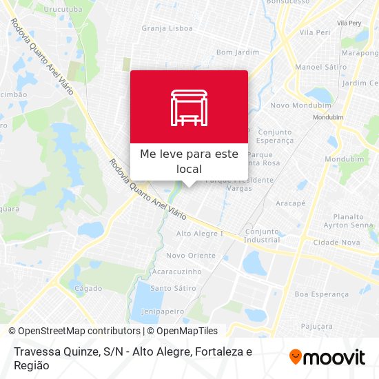 Travessa Quinze, S / N - Alto Alegre mapa