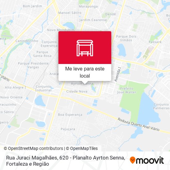 Rua Juraci Magalhães, 620 - Planalto Ayrton Senna mapa