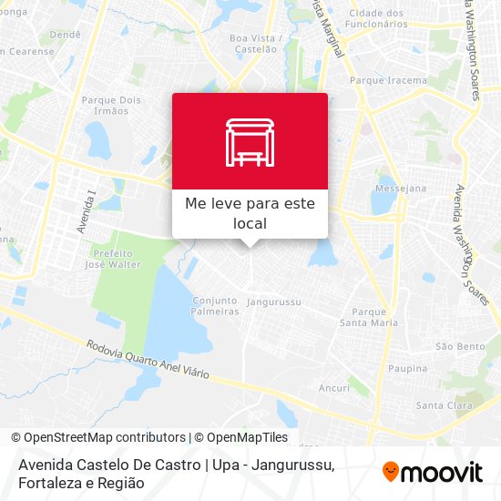 Avenida Castelo De Castro | Upa - Jangurussu mapa