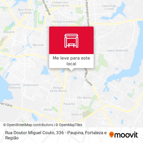 Rua Doutor Miguel Couto, 336 - Paupina mapa
