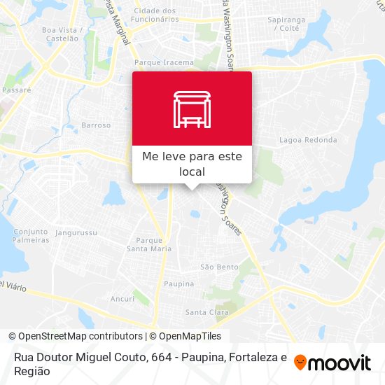 Rua Doutor Miguel Couto, 664 - Paupina mapa