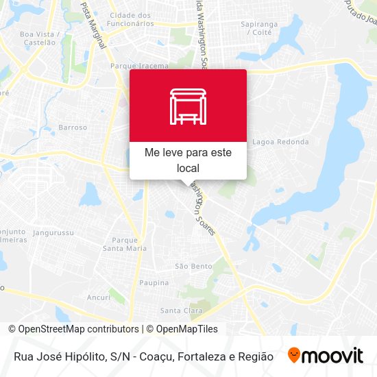 Rua José Hipólito, S/N - Coaçu mapa