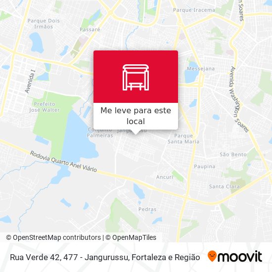 Rua Verde 42, 477 - Jangurussu mapa