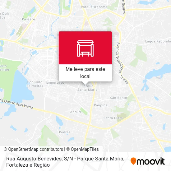 Rua Augusto Benevides, S / N - Parque Santa Maria mapa