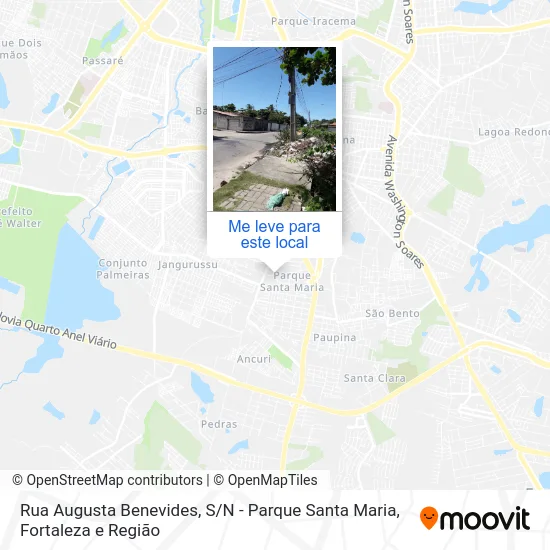 Rua Augusta Benevides, S / N - Parque Santa Maria mapa