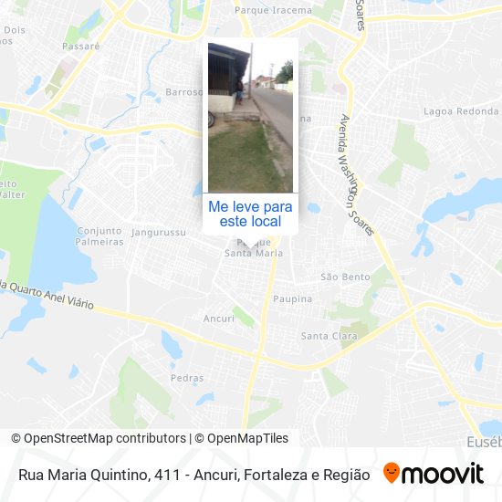 Rua Maria Quintino, 411 - Ancuri mapa