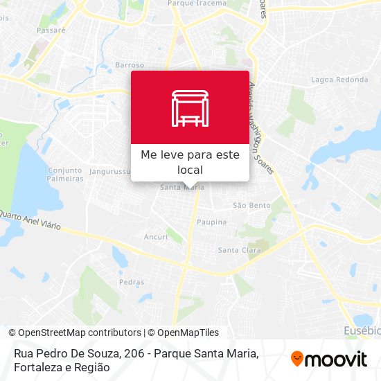 Rua Pedro De Souza, 206 - Parque Santa Maria mapa