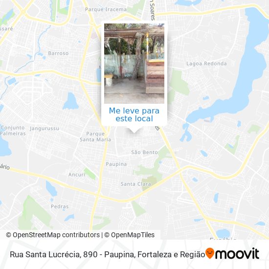 Rua Santa Lucrécia, 890 - Paupina mapa