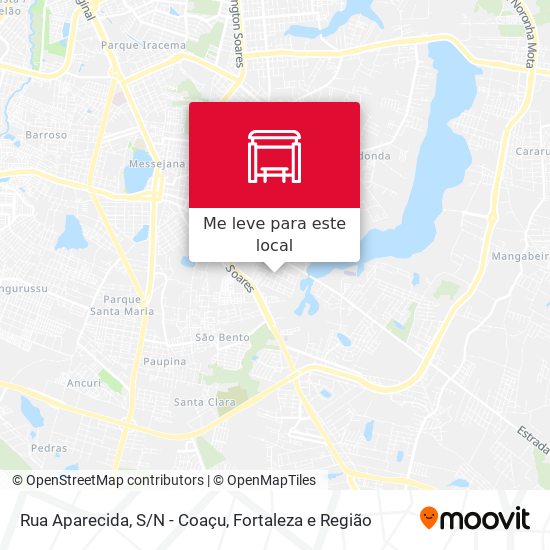 Rua Aparecida, S/N - Coaçu mapa