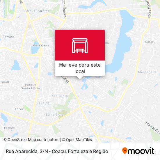 Rua Aparecida, S/N - Coaçu mapa