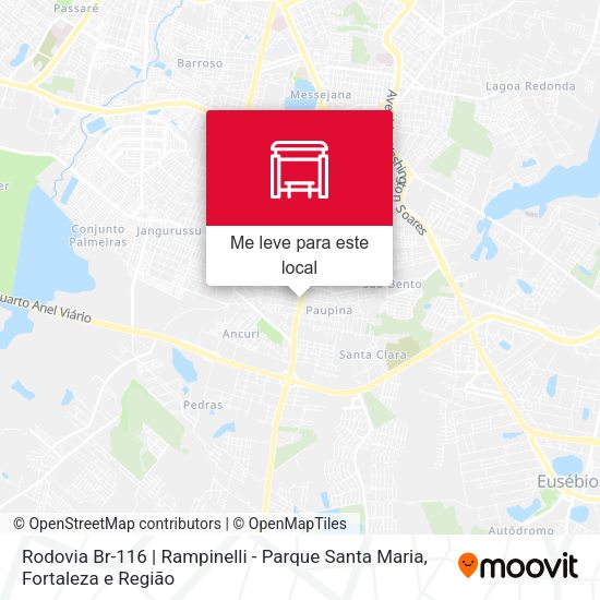 Rodovia Br-116 | Rampinelli - Parque Santa Maria mapa