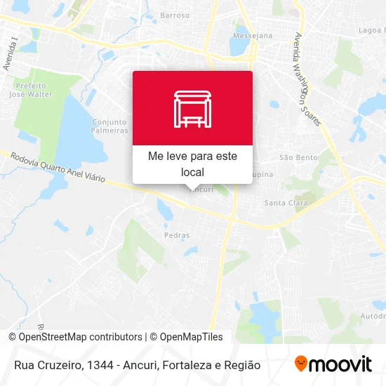 Rua Cruzeiro, 1344 - Ancuri mapa